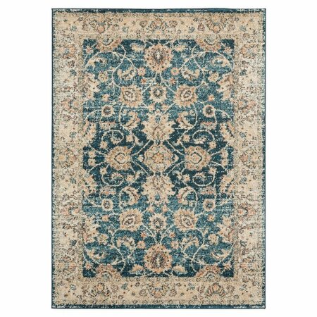 UNITED WEAVERS OF AMERICA 5 ft. 3 in. x 7 ft. 2 in. Marrakesh Bey Cerulean Rectangle Area Rug 3801 30262 58